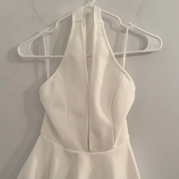 Elliatt Fiona Bubble Skirt Mini Dress in White